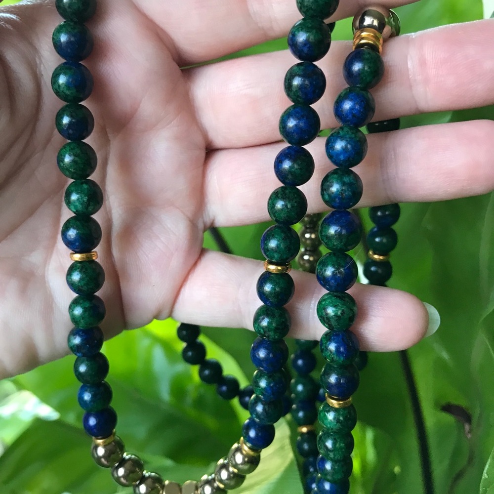 Genuine Azurite Gemstone necklace/bracelet - Picture 5 of 5